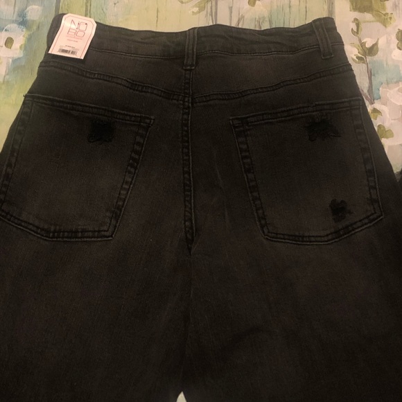 High Rise Faux Distressed Skinny Jeans - Picture 5 of 5